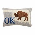 Puesta En Escena 12 x 18 in. Ok Buffalo Hook Pillow PU3676342